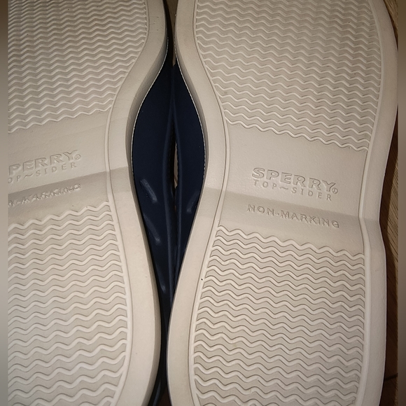 Sperry Size 8 M AUTHENTIC ORIGINAL FLOAT COZY Navy Women's Lined Boat Shoes - Picture 4 of 17